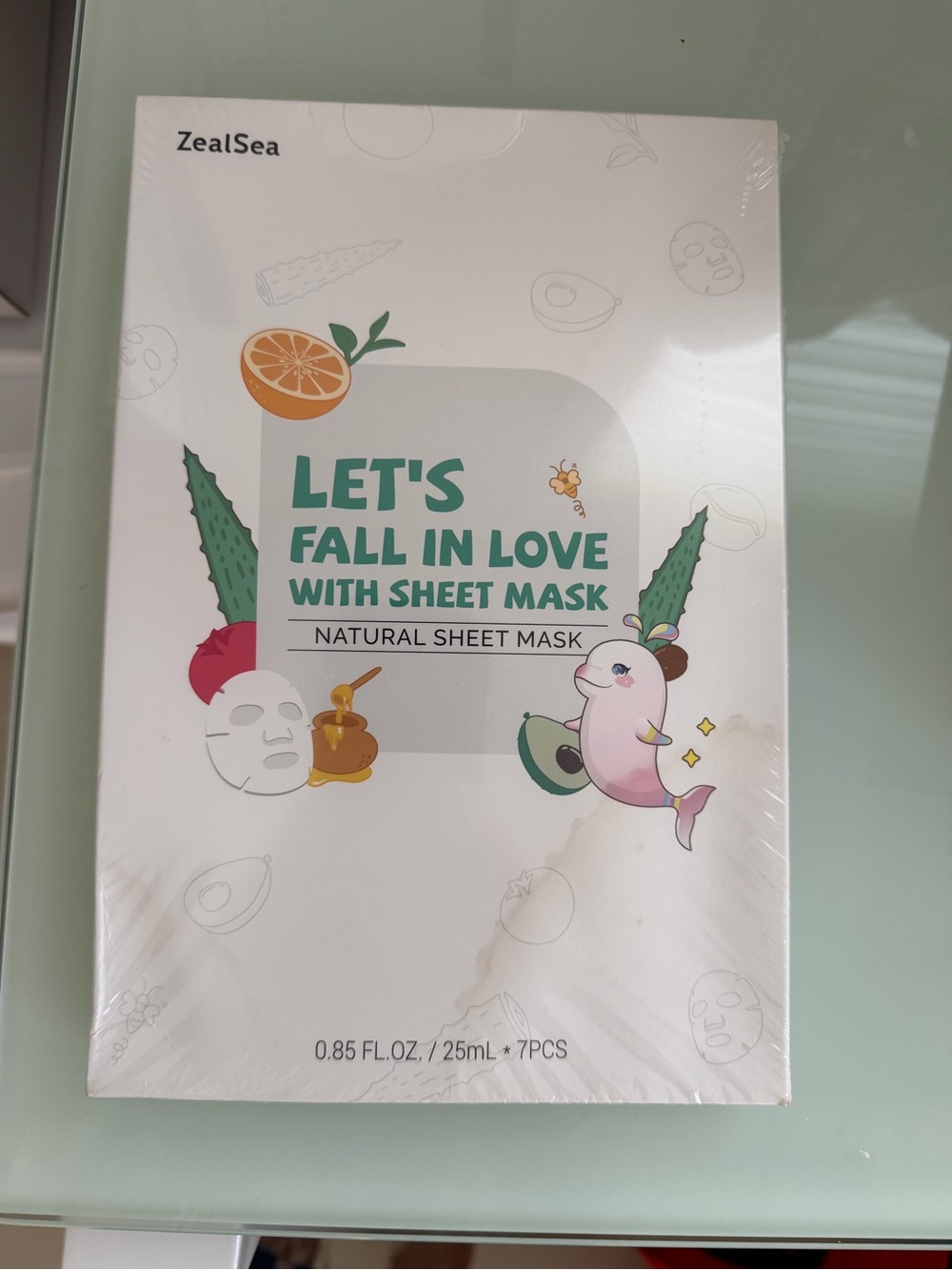 Let's Fall In Love Natural Sheet Mask - Green
